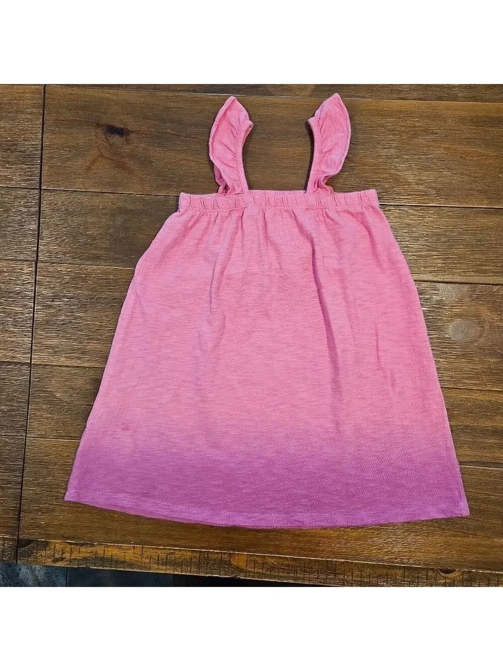 GAP GIRL'S FLUTTER SOFT KNIT PINK TANK DRESS SIZE 4
